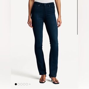 PAIGE Manhattan high rise black Straight Leg Jeans